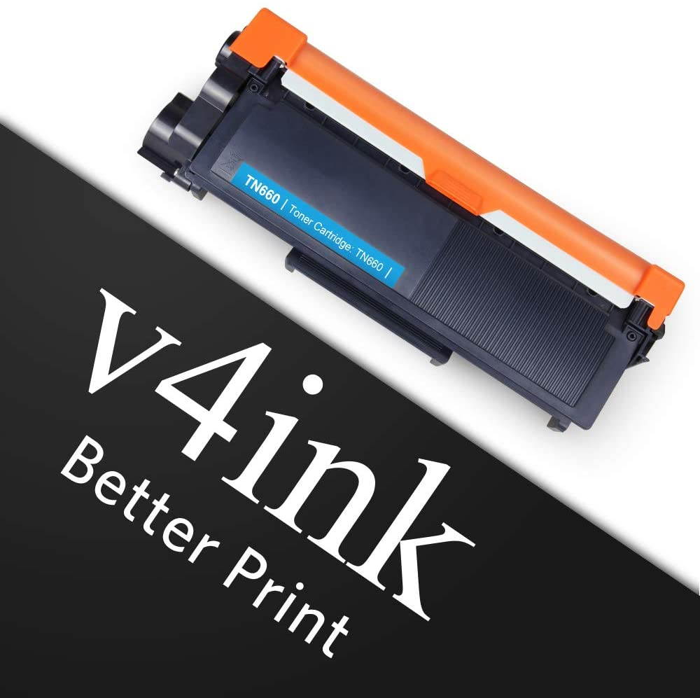 V4INK Black 1-Pack Compatible Toner Cartridge Replacement for Brother TN660 TN-660 TN630 TN-630 for use in HL-L2340DW HL-L2300D HL-L2380DW MFC-L2700DW L2740DW DCP-L2540DW L2520DW HL-L2320D MFC-L2720