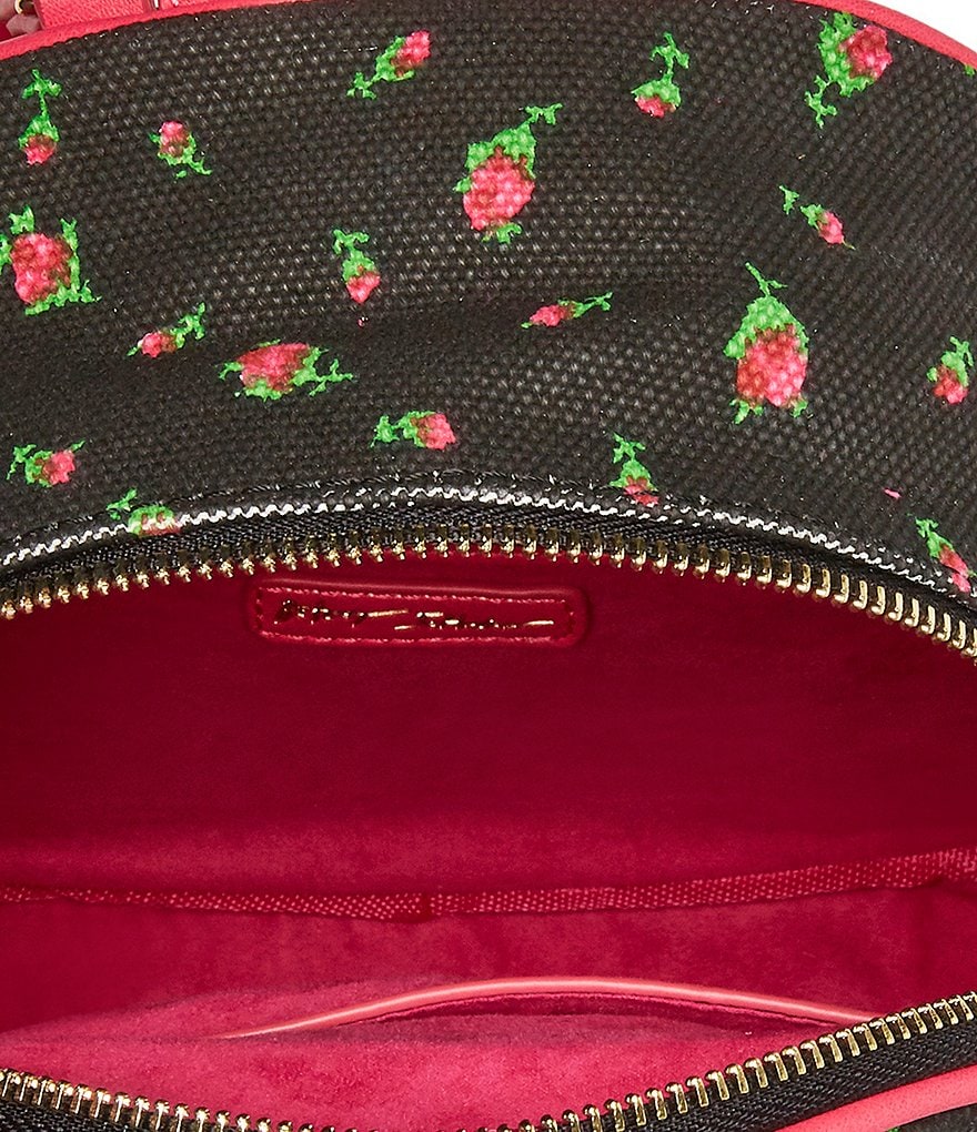 Betsey Johnson Removable Keychain Zip Closure Backpack