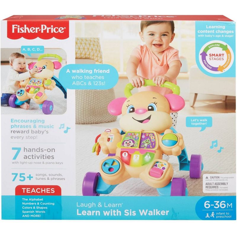 Fisher-Price Laugh and Learn Smart Stages Puppy Walker - Learn With Sis