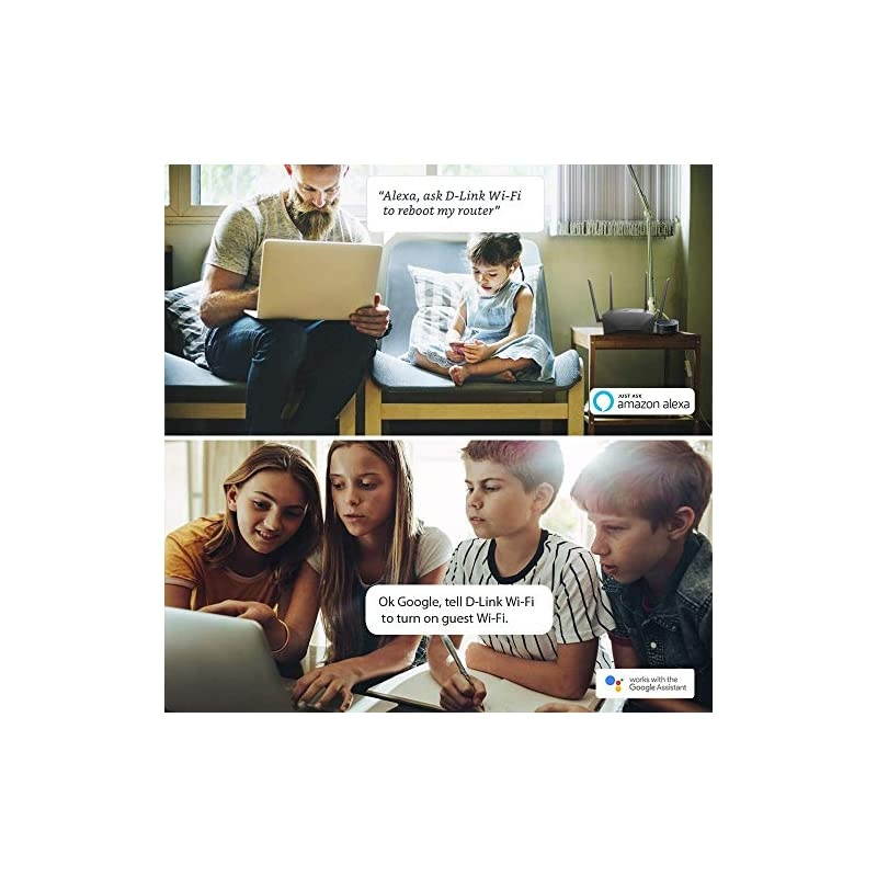 WiFi Router AC1700 Mesh Smart Internet Network Works with Alexa Google Assistant WP3 MUMIMO Dual Band Gigabit Gaming DIR1750US