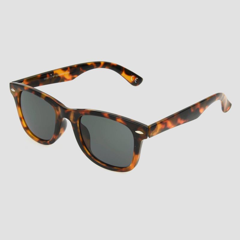 Men's Square Tortoise Shell Print Sunglasses - Original Use™ Brown