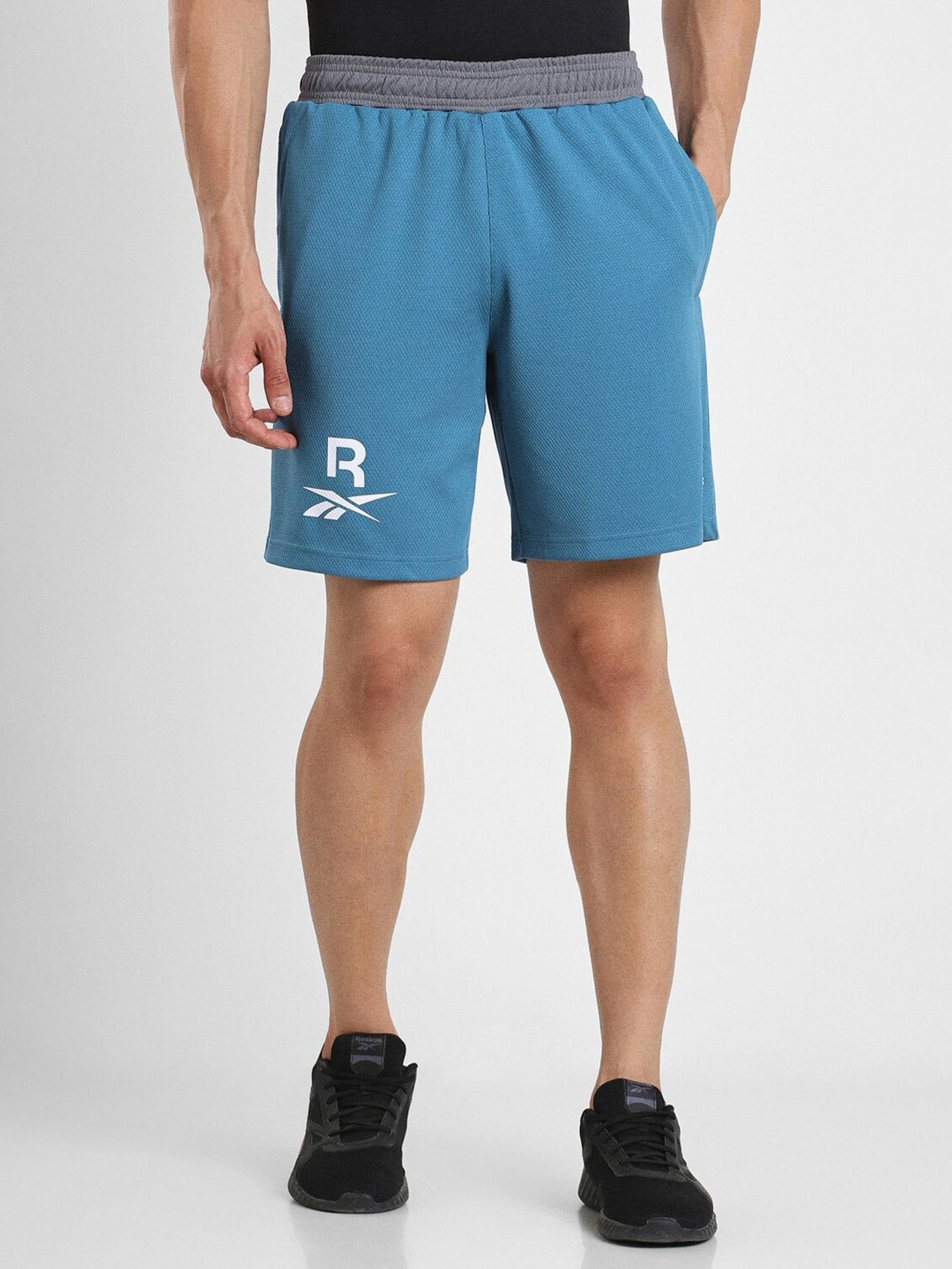 Reebok Blue Regular Fit Sports Shorts