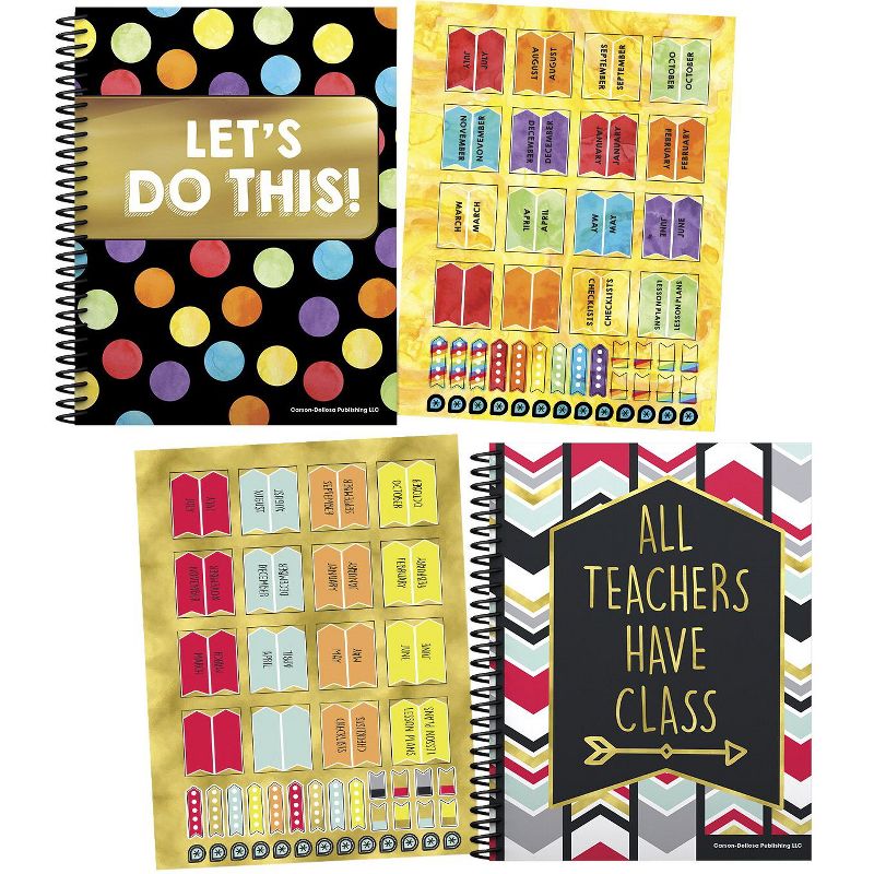 Carson Dellosa Aim High Teacher Plan Book, 128 Pages with 46 Stickers