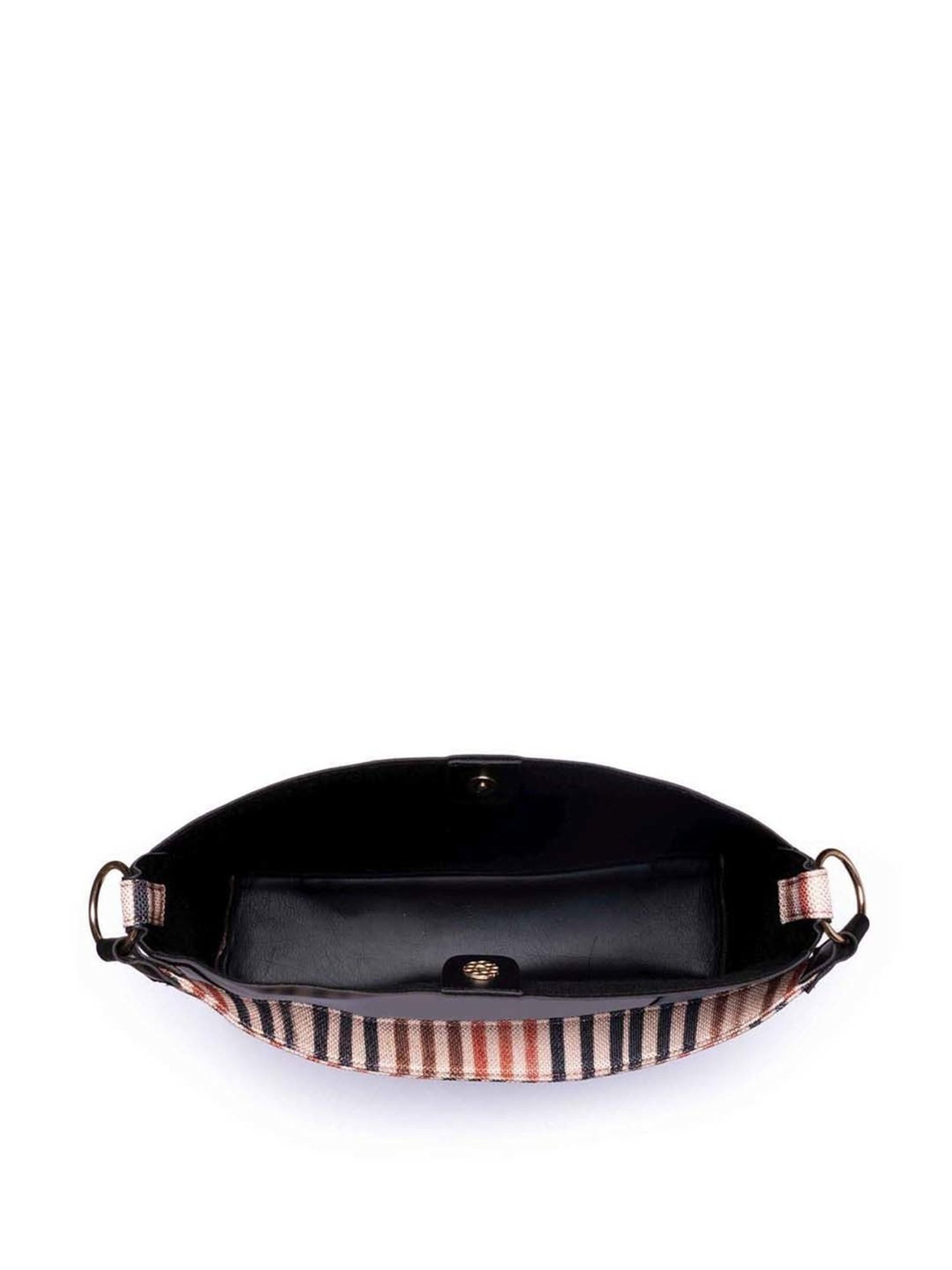 ZOUK Multicolor Striped Large Tote Handbag