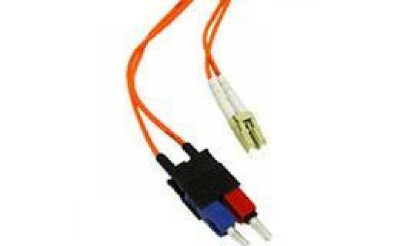 C2G-6m LC-SC 50/125 OM2 Duplex Multimode PVC Fiber Optic Cable - Orange - Fiber Optic for Network Device - LC Male - SC Male - 50/125
