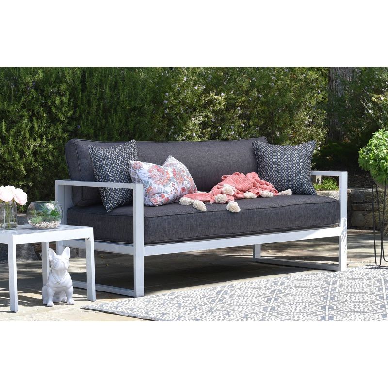 Paloma Outdoor Sofa - White - Adore Decor
