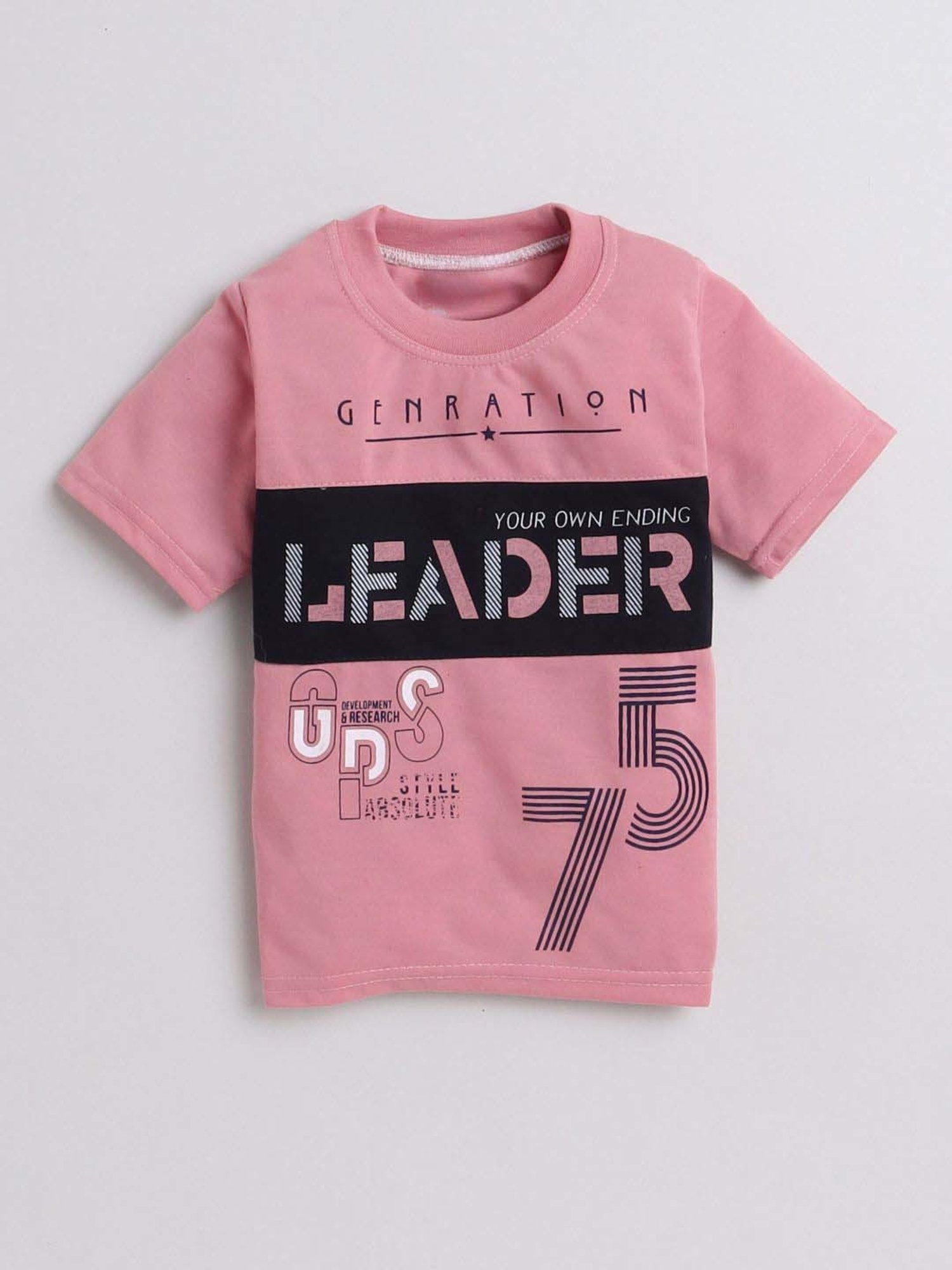 Fourfolds Unisex Pink Printed Clothing Set