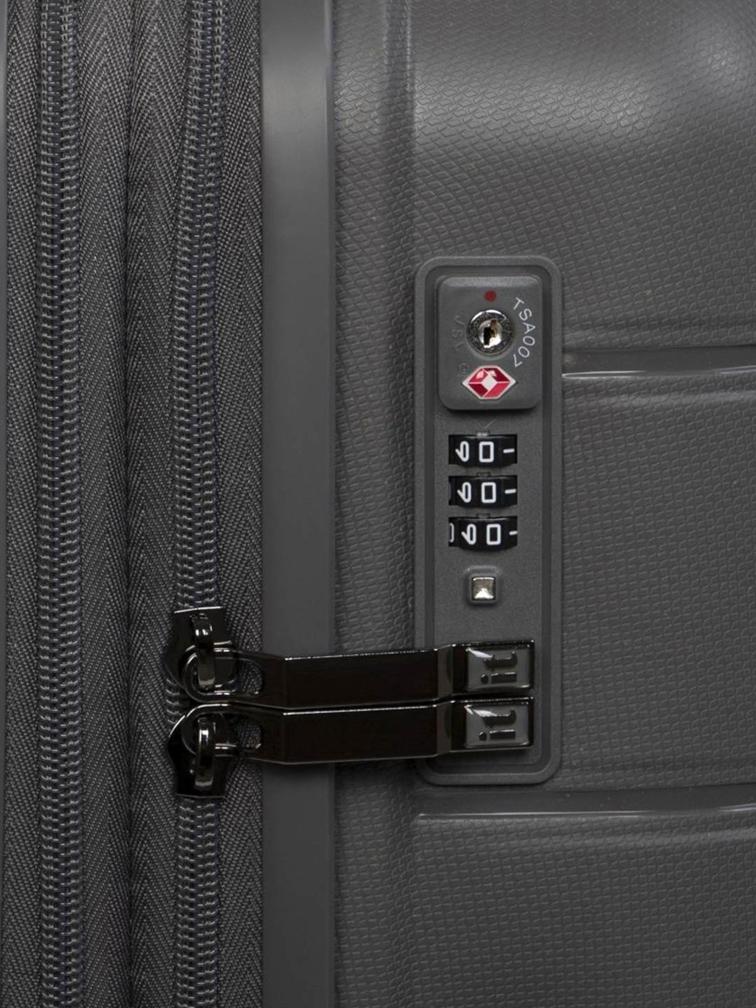 it luggage Eco Tough Grey Set of 3-28 24 20 inches Expandable Hardsided Luggage Trolley with TSA