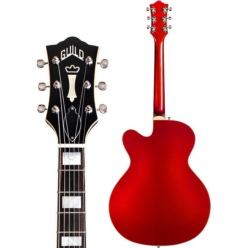 Guild X-350 Stratford Hollow Body Electric Guitar Scarlet Red