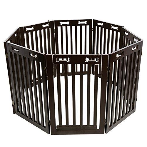 Arf Pets Extension gate Kit, Set of 2 panels - Extension for the Free Standing Wood Dog Gate
