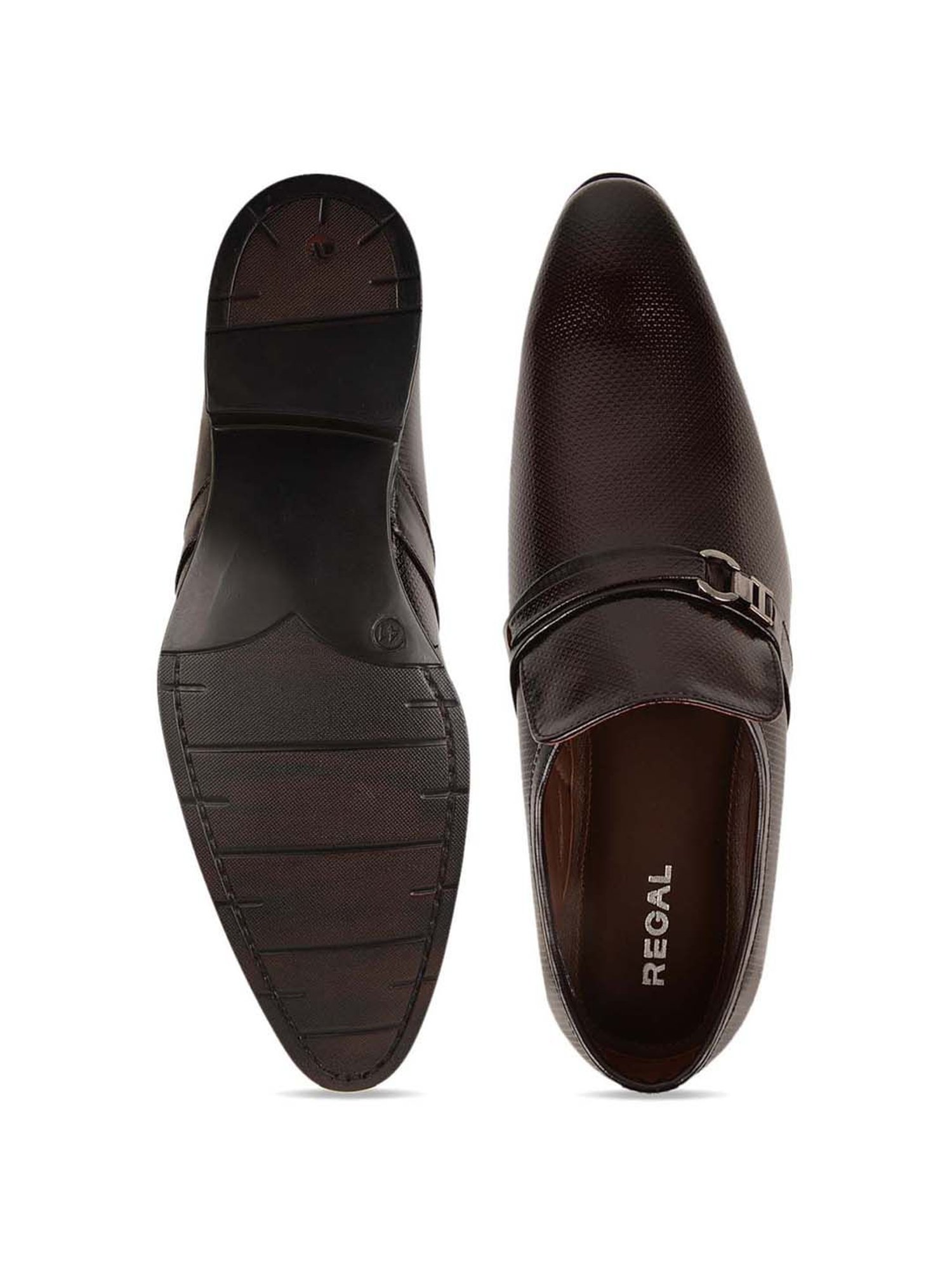 Regal Men's Maroon Formal Slip-Ons