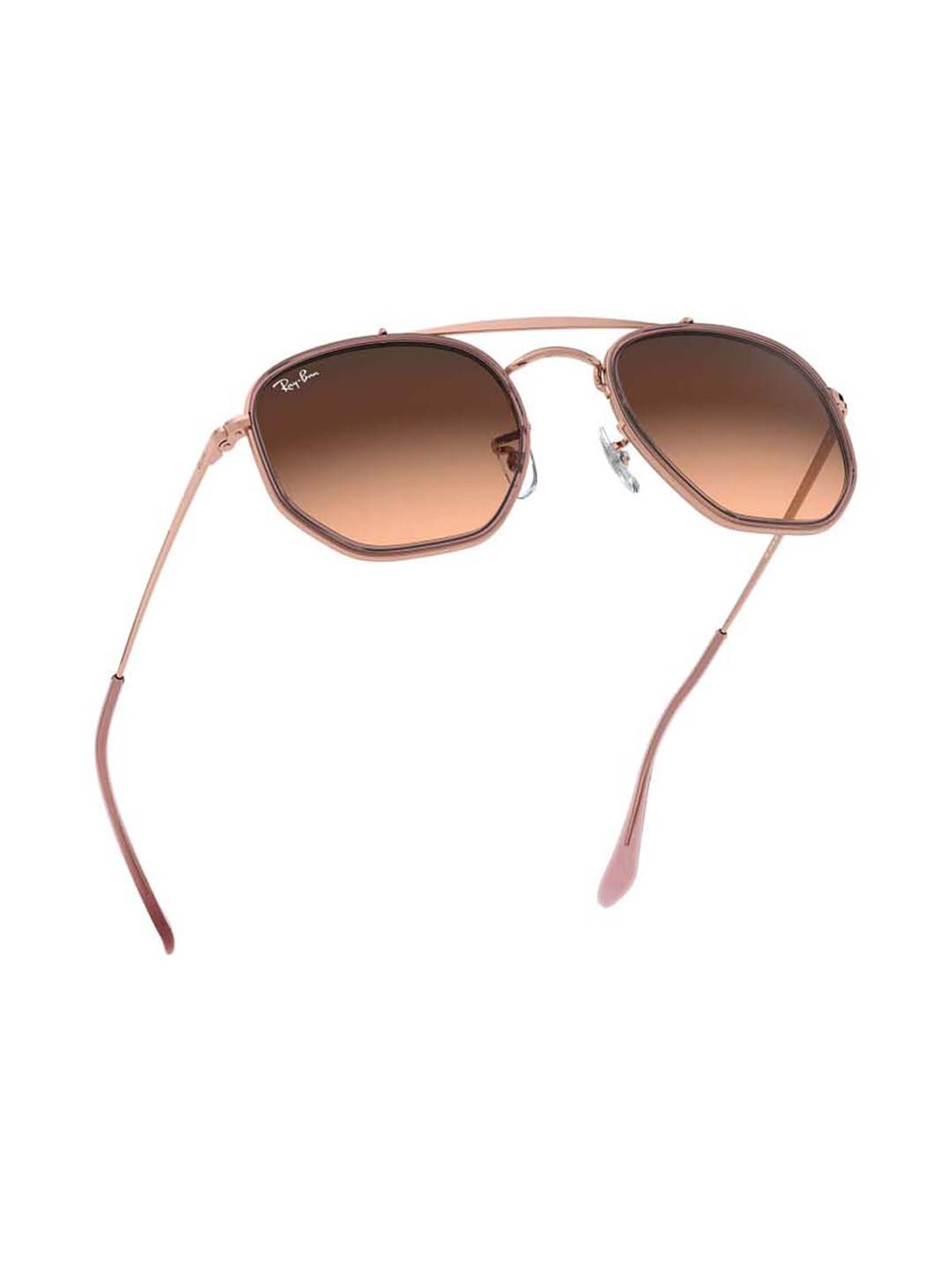 RAY-BAN Unisex Gradient Brown Lens Irregular Sunglasses - 0RB3648M9069A552
