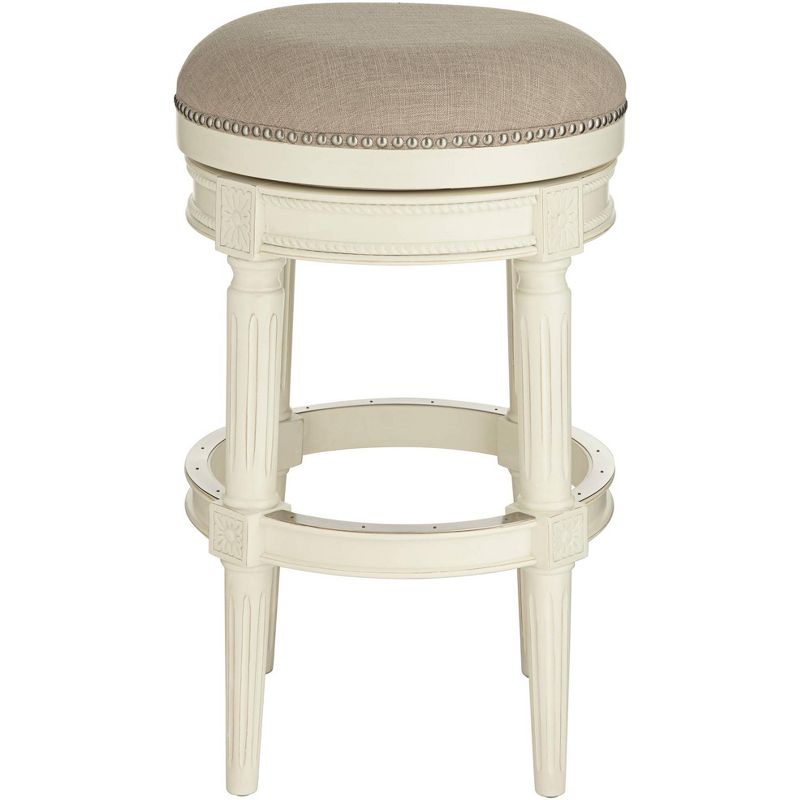 55 Downing Street Oliver Erin Cream Swivel Bar Stool