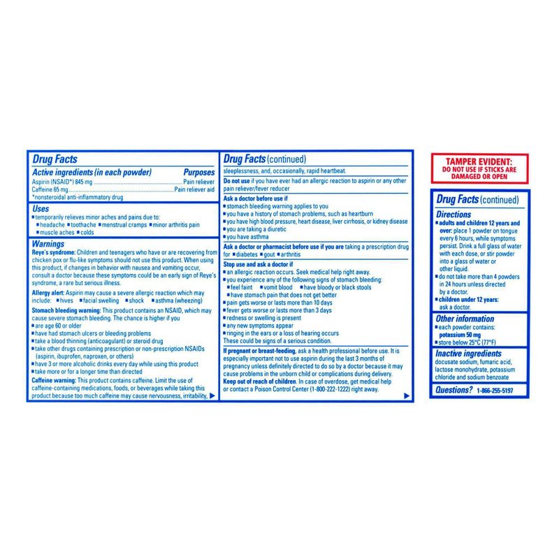 BC Headache Fast Pain Relief Powder  - Aspirin (NSAID) - 50ct