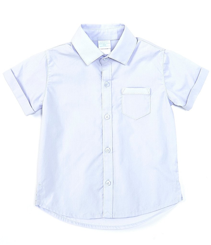 Edgehill Collection Baby Boys 3-24 Months Stripe Short Sleeve Woven Button Down Shirt