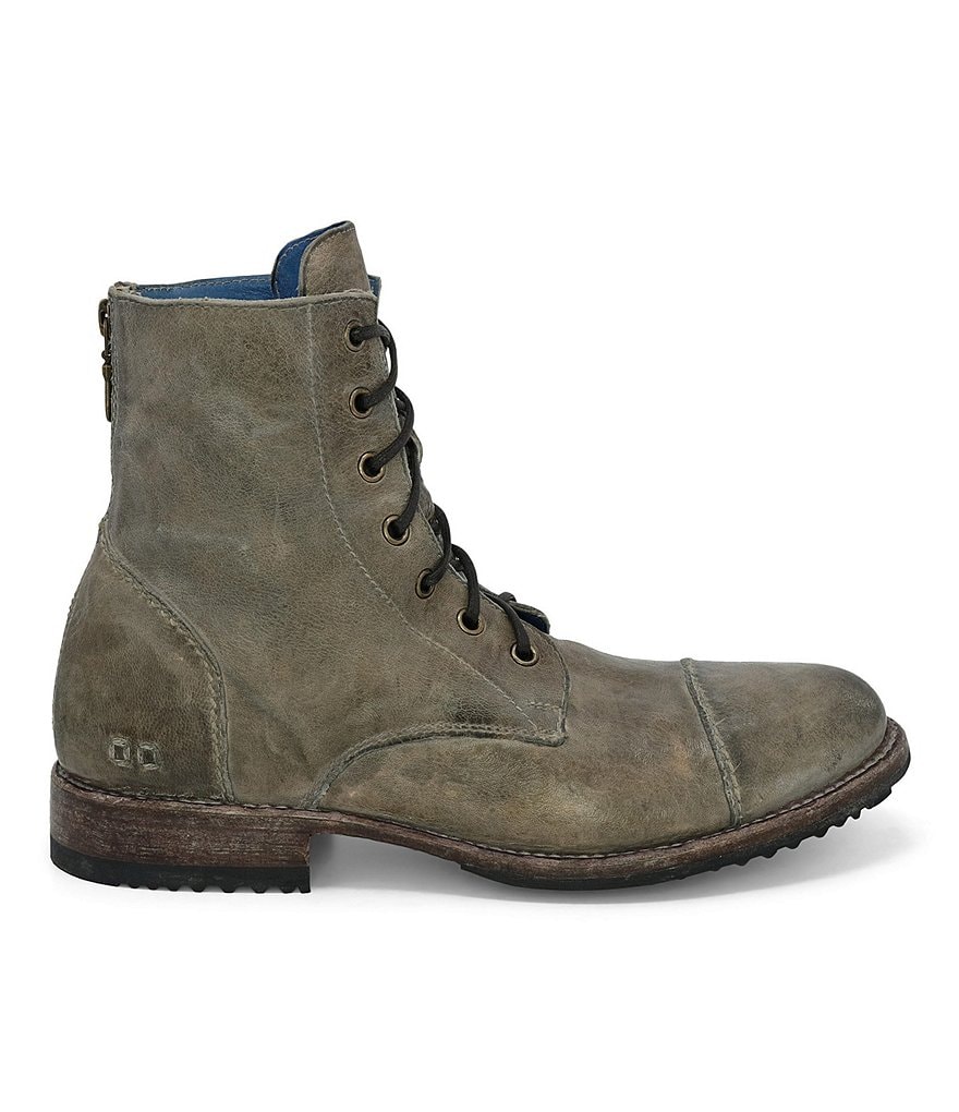 Bed Stu Men's Protege Distressed Leather Cap Toe Combat Boots