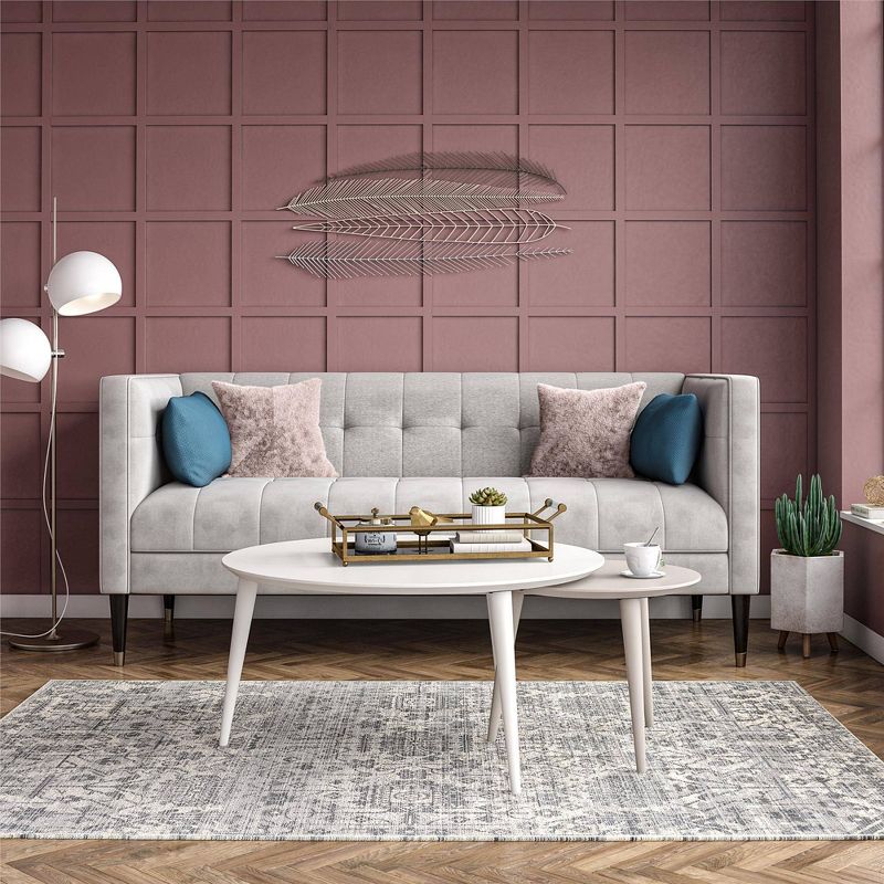 Carnegie Nesting Tables White - CosmoLiving by Cosmopolitan