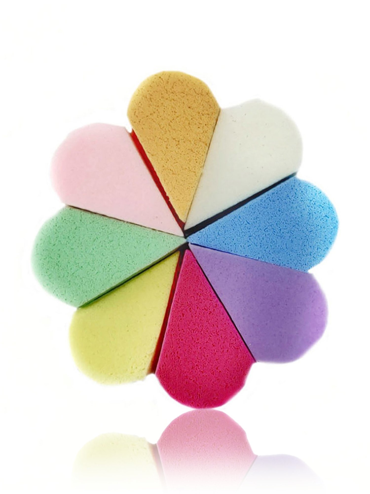 Bronson Professional Mini Makeup Sponge Wedges - Set of 8