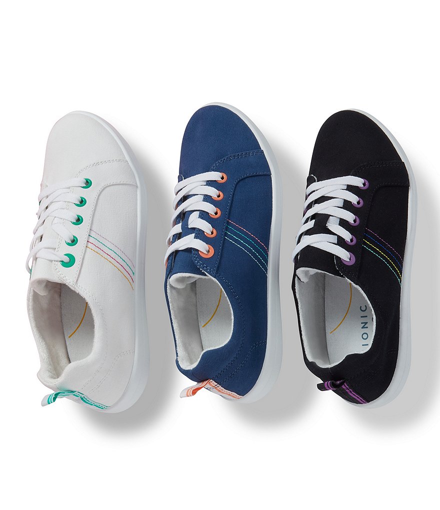 Vionic Stinson Washable Lace-Up Canvas Sneakers