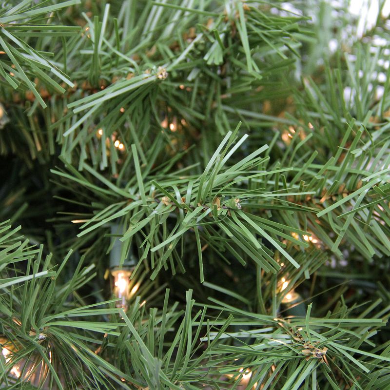 Northlight 36" Pre-Lit Northern Frasier Fir Artificial Christmas Teardrop Swag - Clear Lights