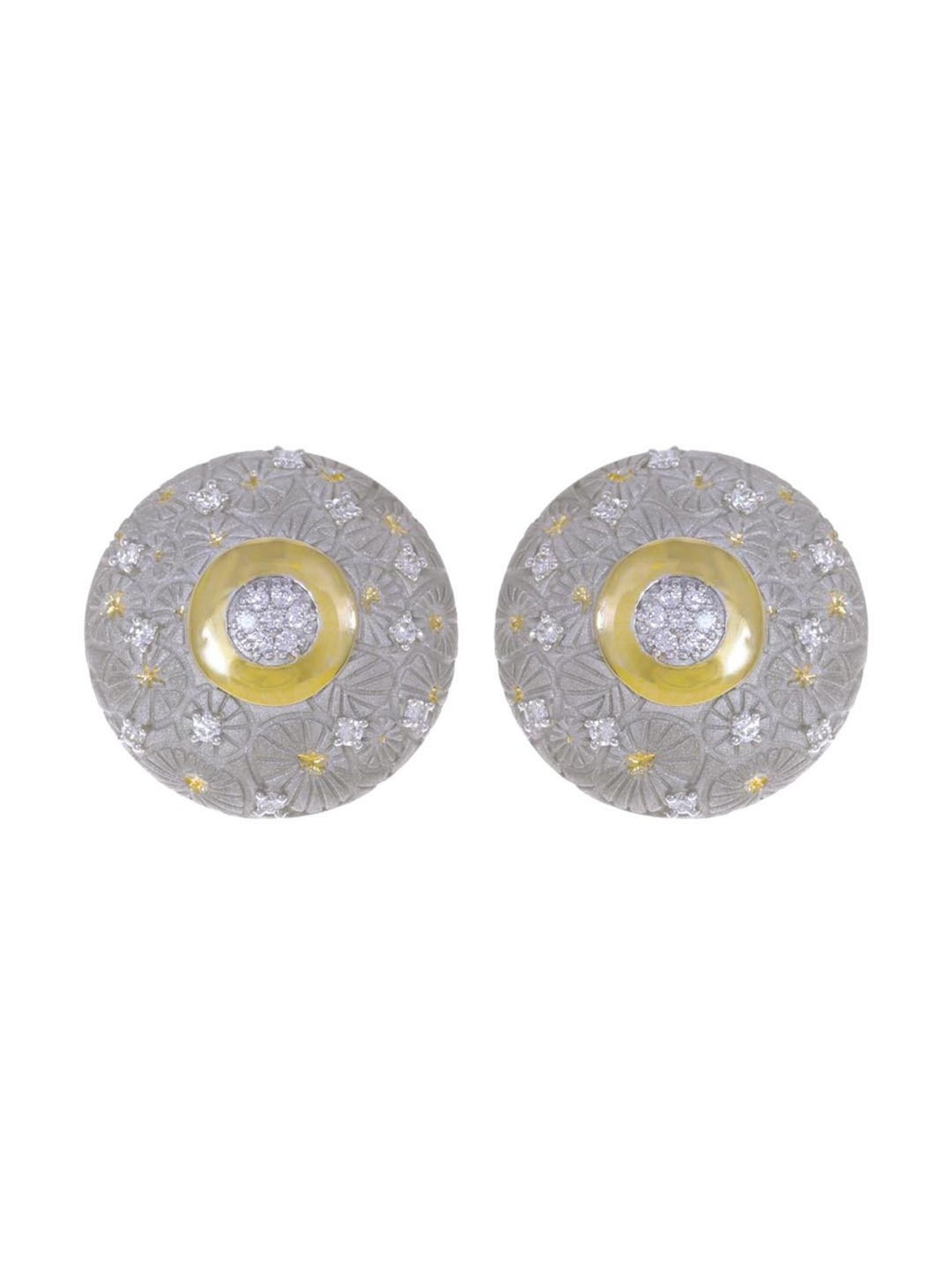 CKC 18k Gold & Diamond Earrings for Women