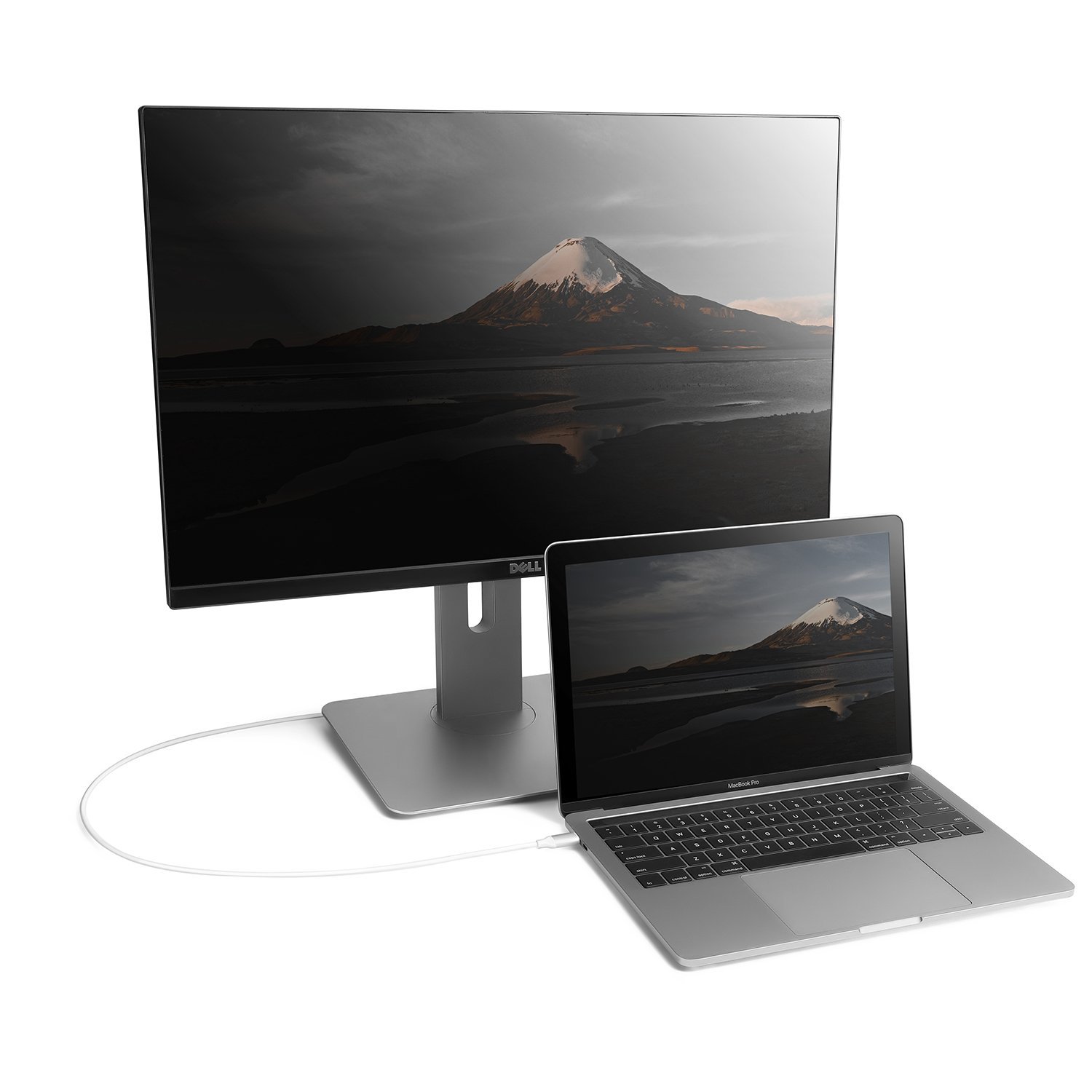 MINIX NEO C-4K USB-C to 4K@60Hz HDMI Cable  Thunderbolt 3 Compatible,( 6FT/180cm)  support Windows, Mac and Chrome OS, Compatible with 720p HD and Full 1080p ,Gray/Silver