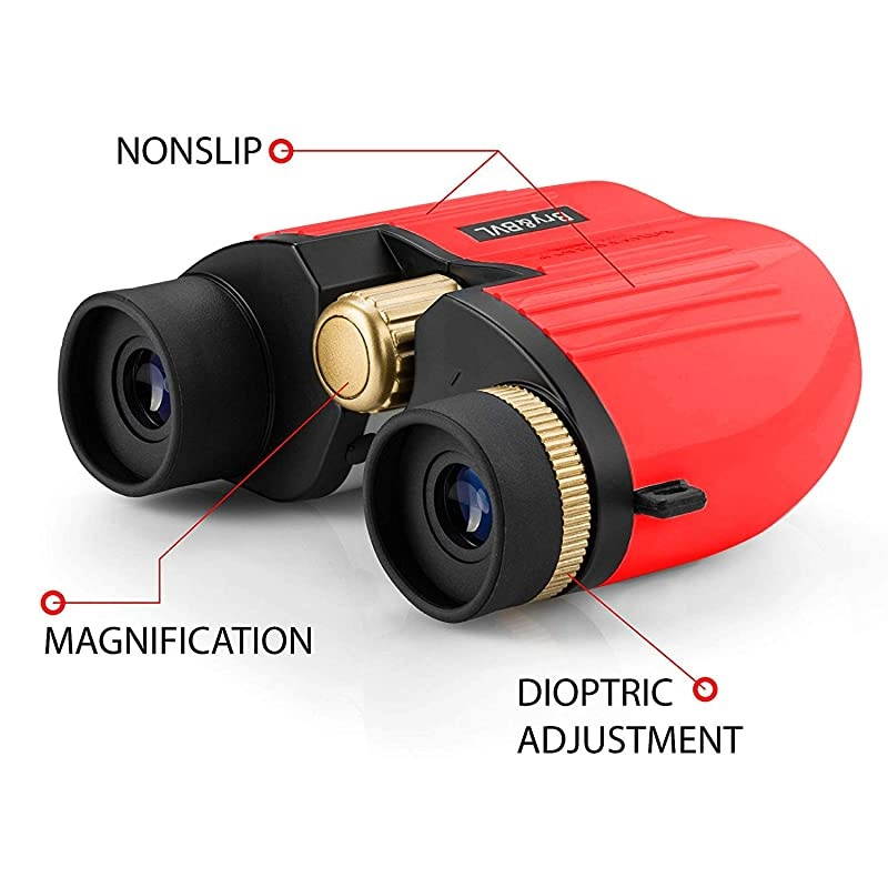 for Kids - High Resolution, Shockproof &ndash; 8X22 Kids for Bird Watching, Best Toys for Boys, Girls &ndash; Real Optics Set for Outdoor Toddler Games &ndash; Detective and Spy Kids Toys