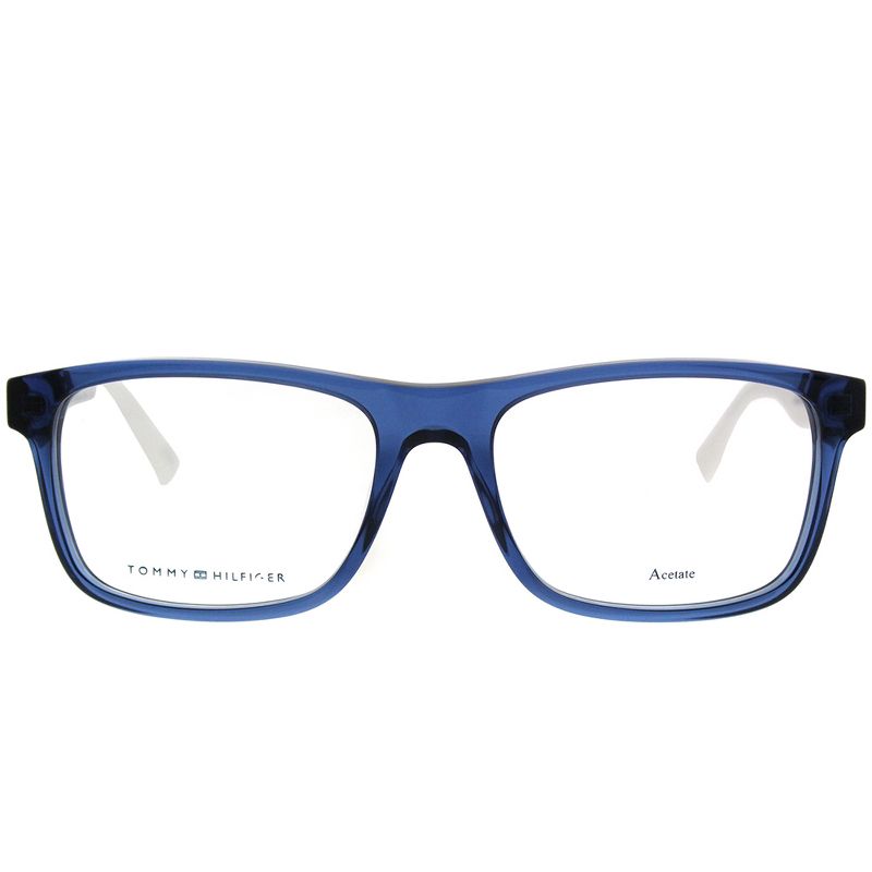 Tommy Hilfiger  FMW Unisex Rectangle Eyeglasses Blue 52mm