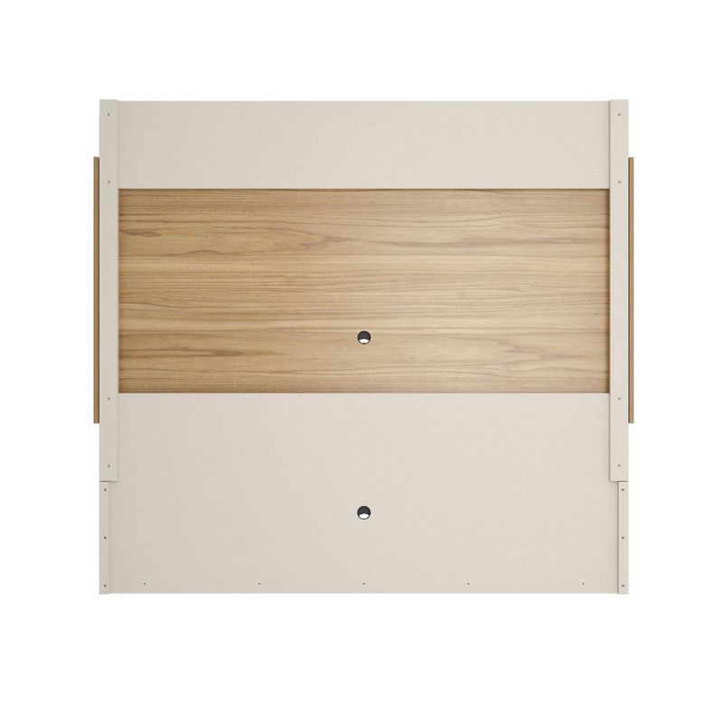 65" Brill Floating Entertainment Center Cinnamon/Off White - Manhattan Comfort