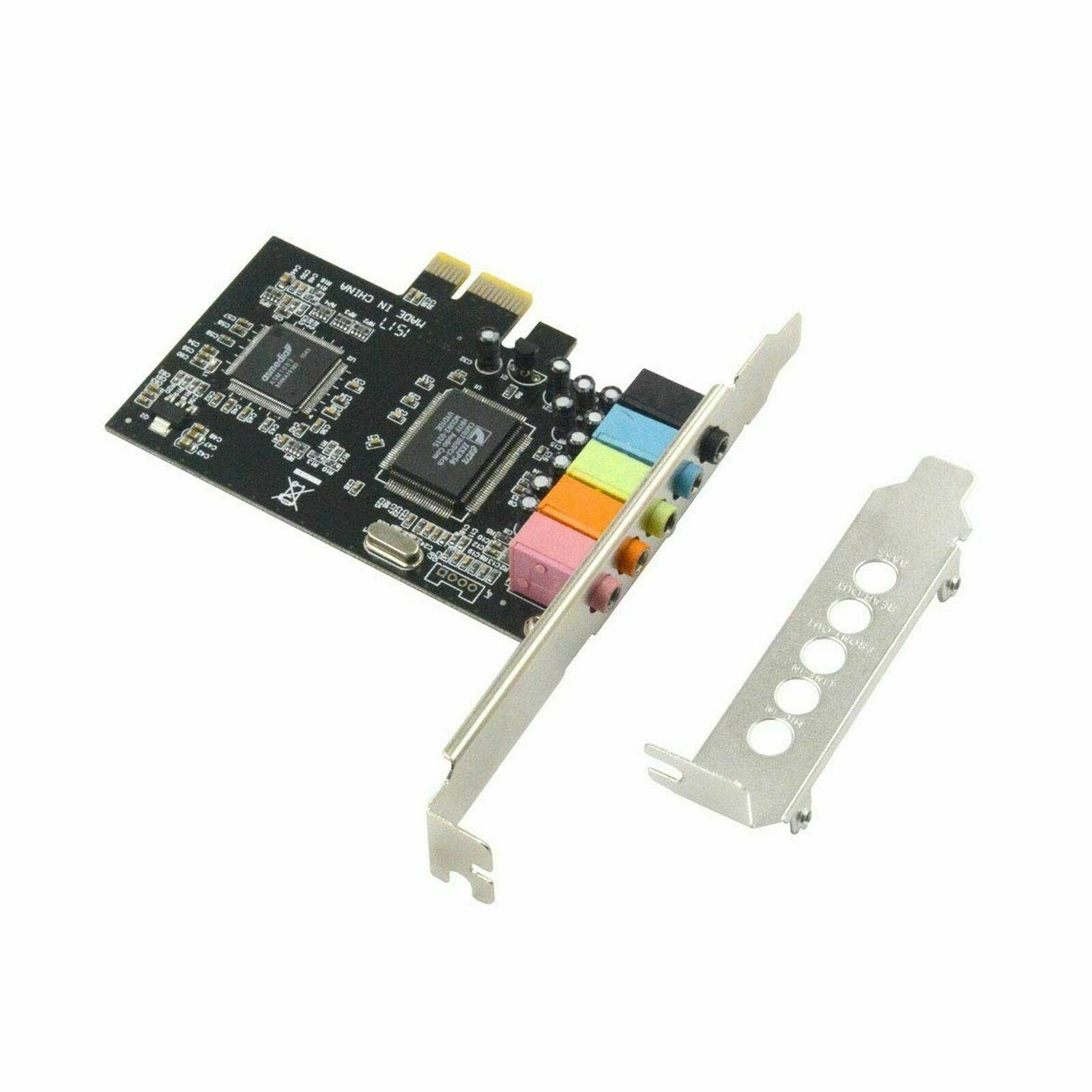 Sound Card 5.1 Internal Sound Card for PC Windows 10 8 7 w/ Low P