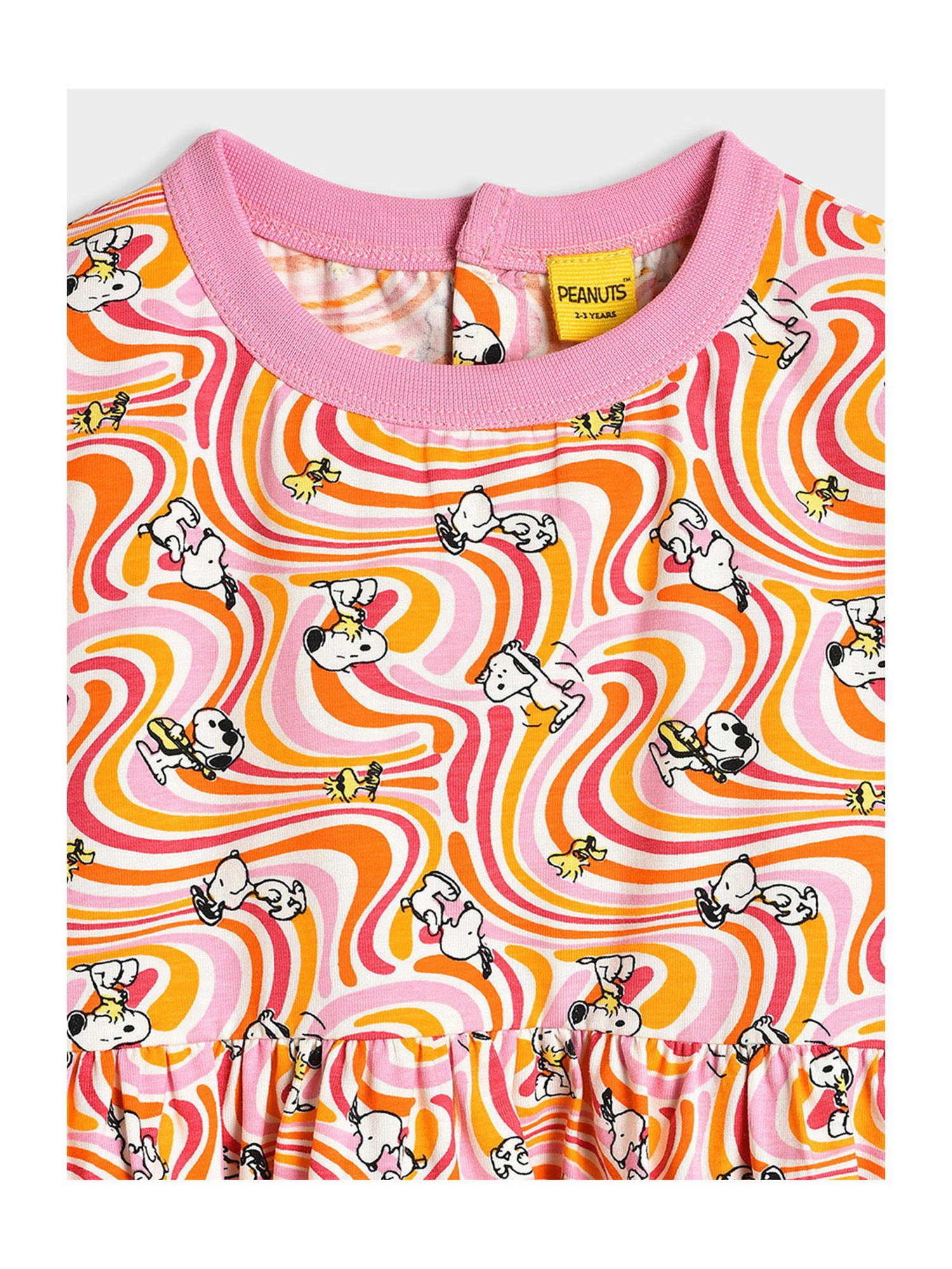 MiArcus Kids Pink Printed Dress