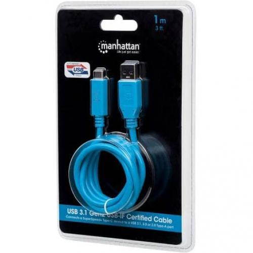 Manhattan 394468 USB-C 3.1 to USB-IF Certified Cable