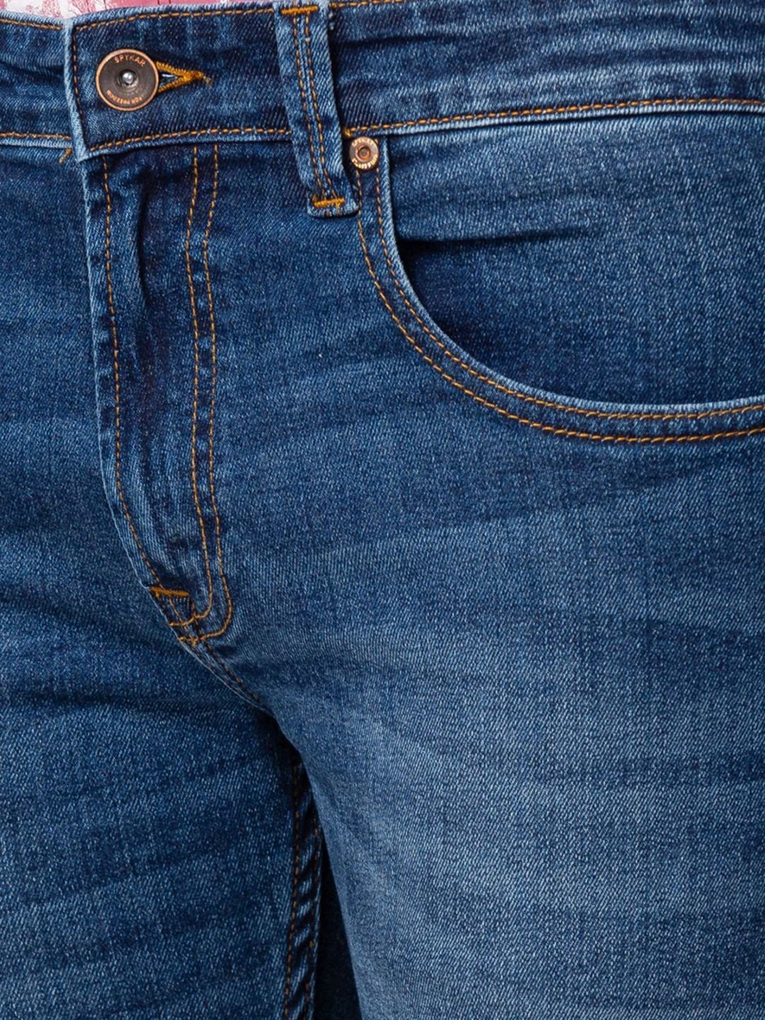 Spykar Dark Blue Bootcut Jeans