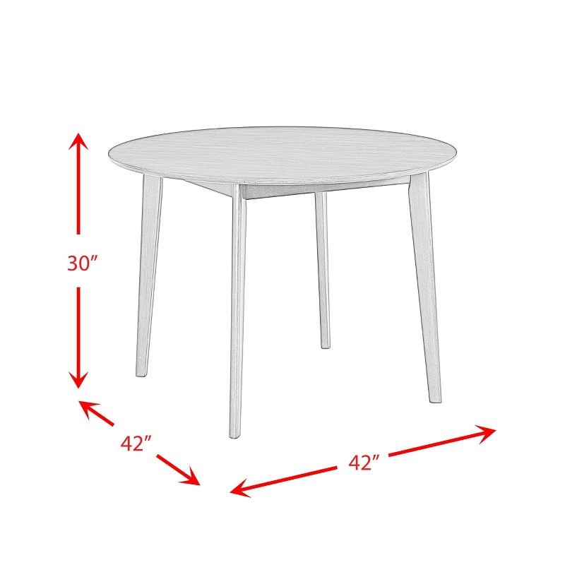 5pc Vail Round Dining Set Navy/Brown - Picket House Furnishings