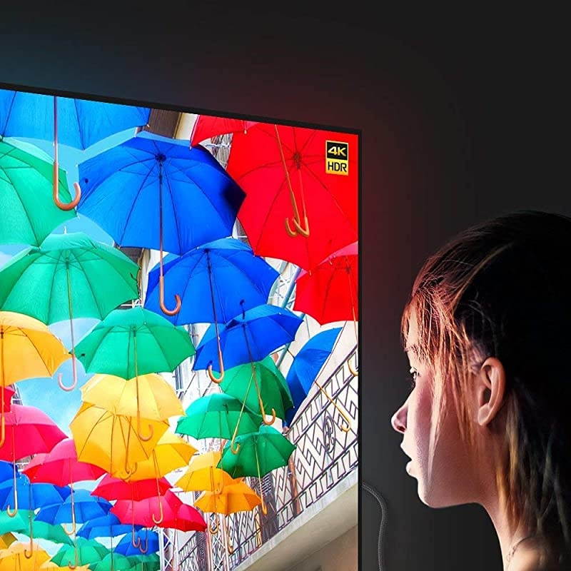 4K HDMI Cable, 2FT HDMI Cord High Speed 18Gbps HDMI to HDMI Cable,4K, 3D, 2160P, 1080P, Ethernet - 28AWG Braided HDMI 2.0 Cable - Audio Return Compatible UHD TV, Blu-ray, PS4/3, Monitor, PC