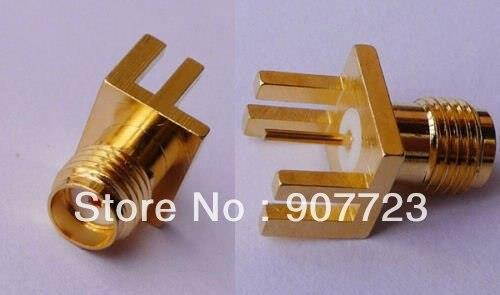 2pcs SMA Female PCB Edge Mount Solder 1.60mm 0.062" RF Connector Adapater