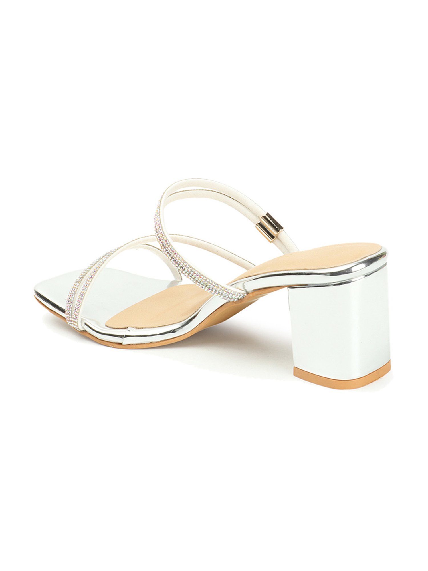 Iconics Women's Silver Casual Sandals