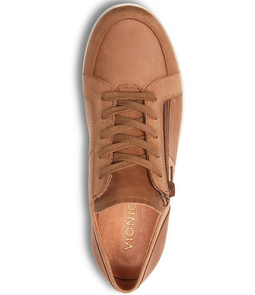 Vionic Abigail Suede Textile Lace-Up Sneakers