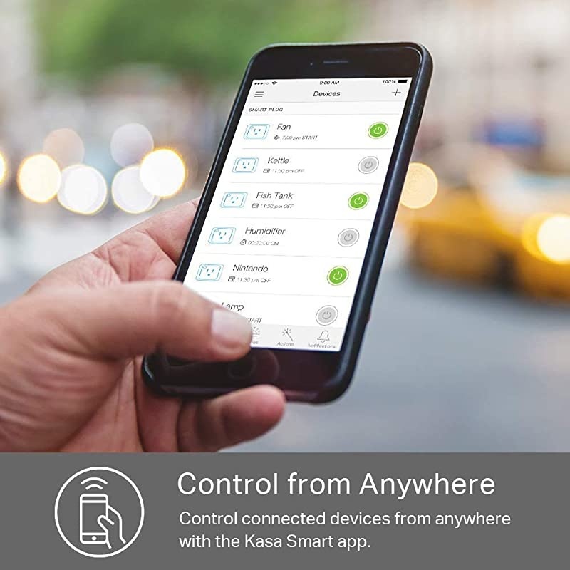 HS100 KIT) Plug by TP-Link, Smart Home Wi-Fi Outlet Works with Alexa, Echo, Google Home & IFTTT, No Hub Required, Remote Control, 15 Amp, UL Certified, 2-Pack ( Packaging May Vary )