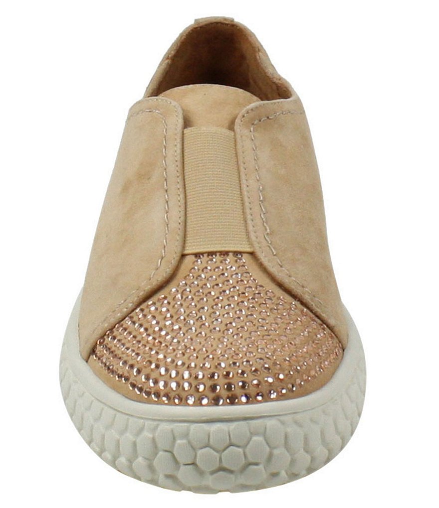 L'Amour Des Pieds Zarrial Suede Rhinestone Slip-On Sneakers