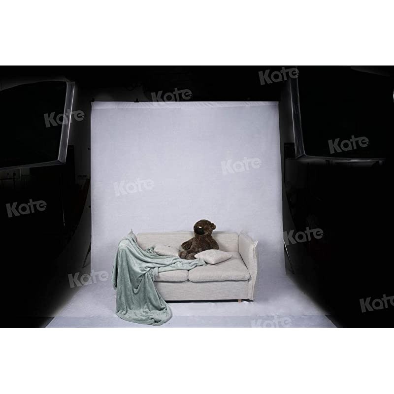10ft&times;12ft Solid White Backdrop Portrait Background for Photography Studio Children and Headshots