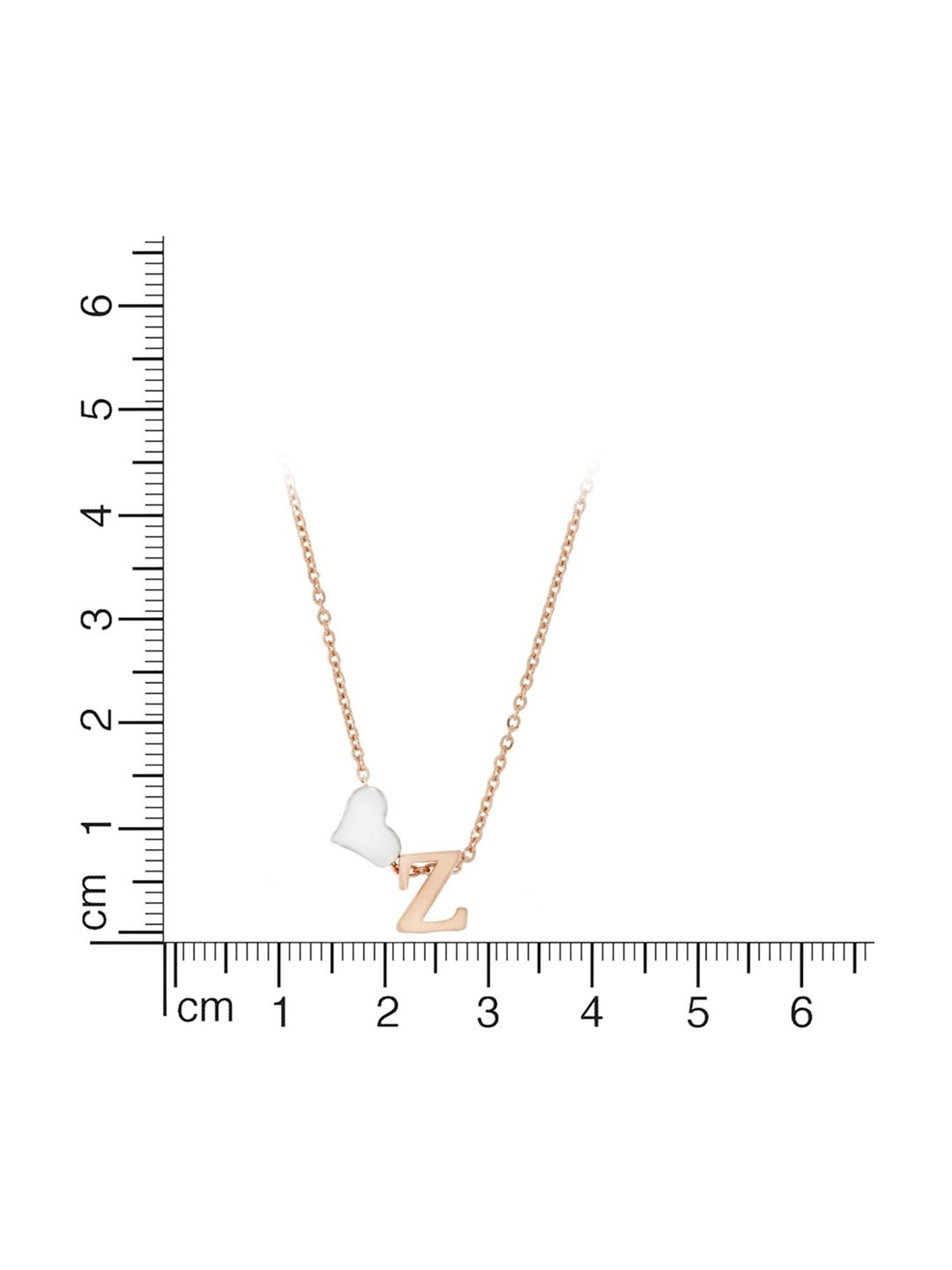 Anayra 92.5 Sterling Silver Initial Letter Charm Pendant without Chain for Women