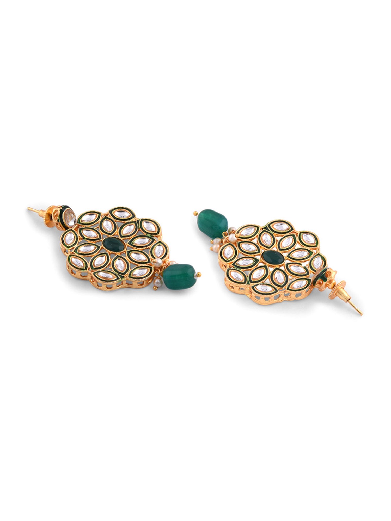 Fida Ethnic Indian Green Jewellery Set