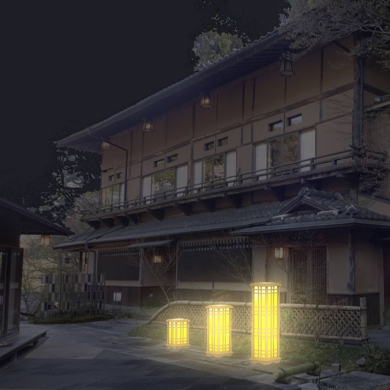 3pk Solar LED Zen Outdoor Lantern Bundle with Amber/White Light - Techko Maid