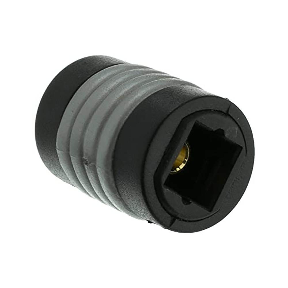Optical Toslink Female to Female Extention Cable Coupler Adapter, Black (2 Pack)