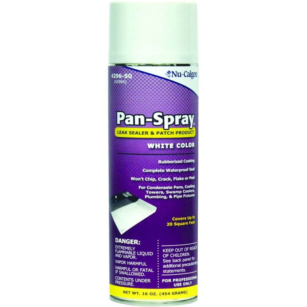 Nu-Calgon 4296-50 - Pan-Spray&trade; Leak Sealer - White Color - 16 Ounce Aerosol