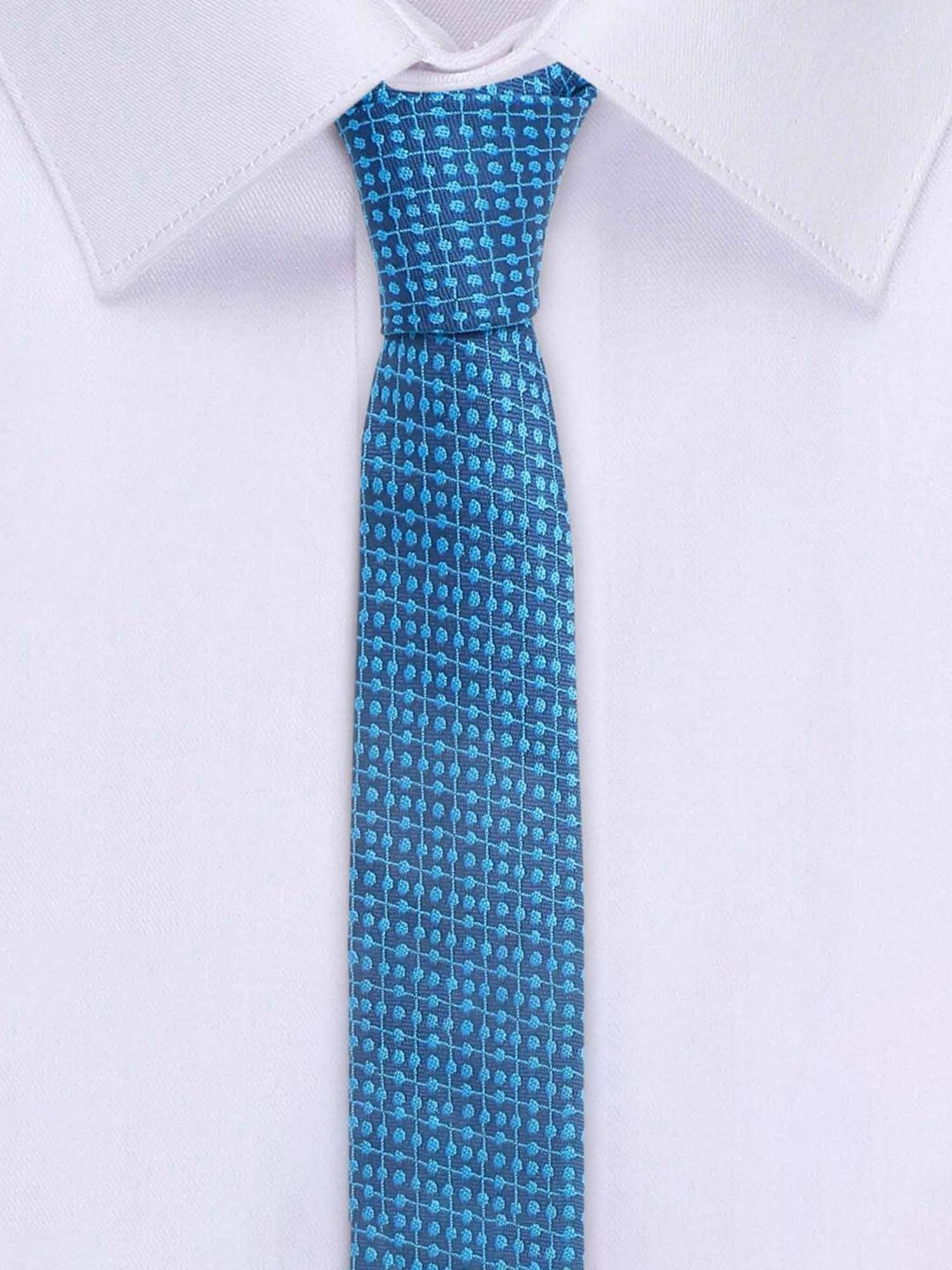 Louis Stitch Blue Embroidered Necktie Gift Set - Set of 3