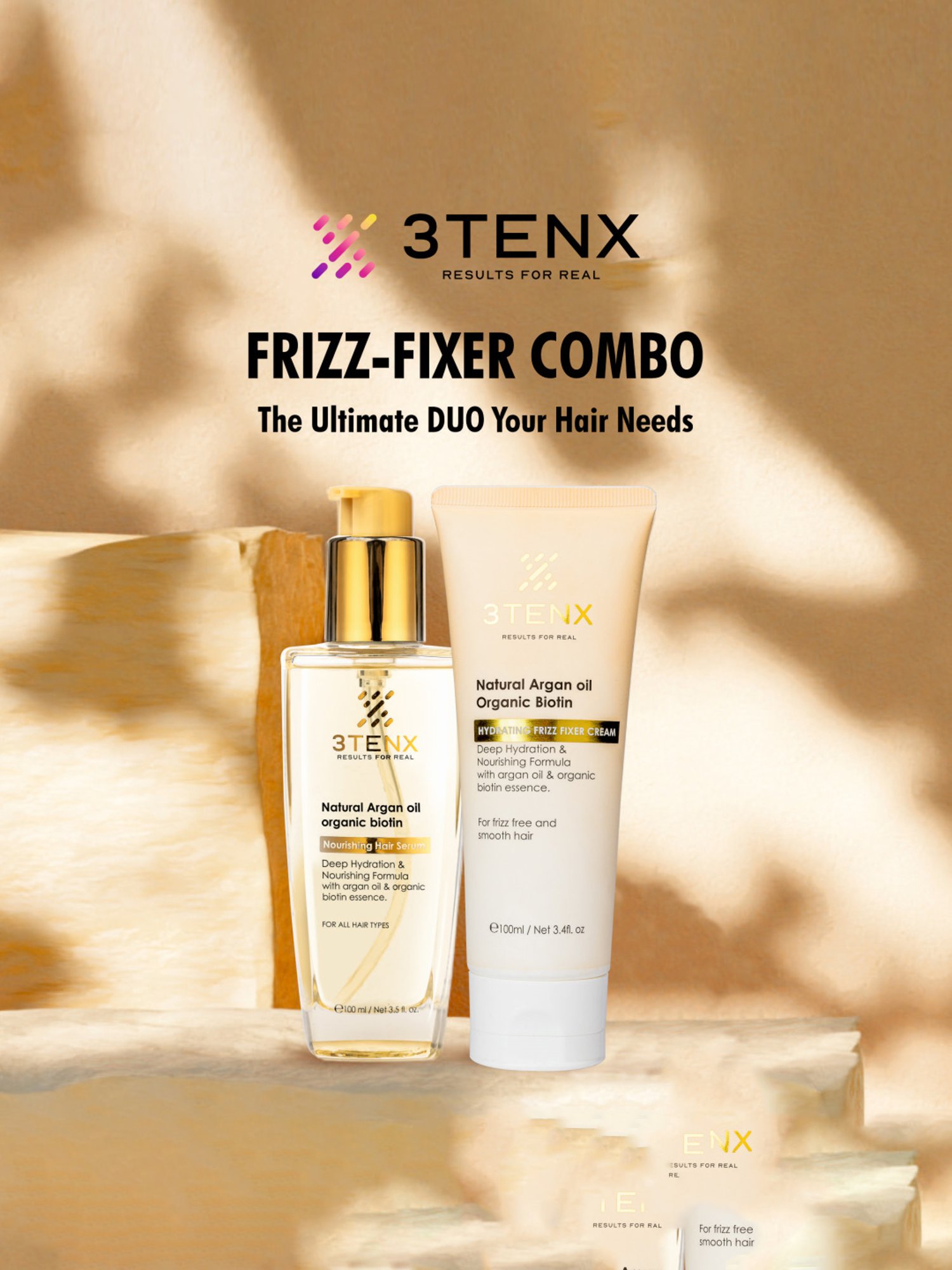 3TENX Hydrating Frizz Fixer Cream - 100 ml