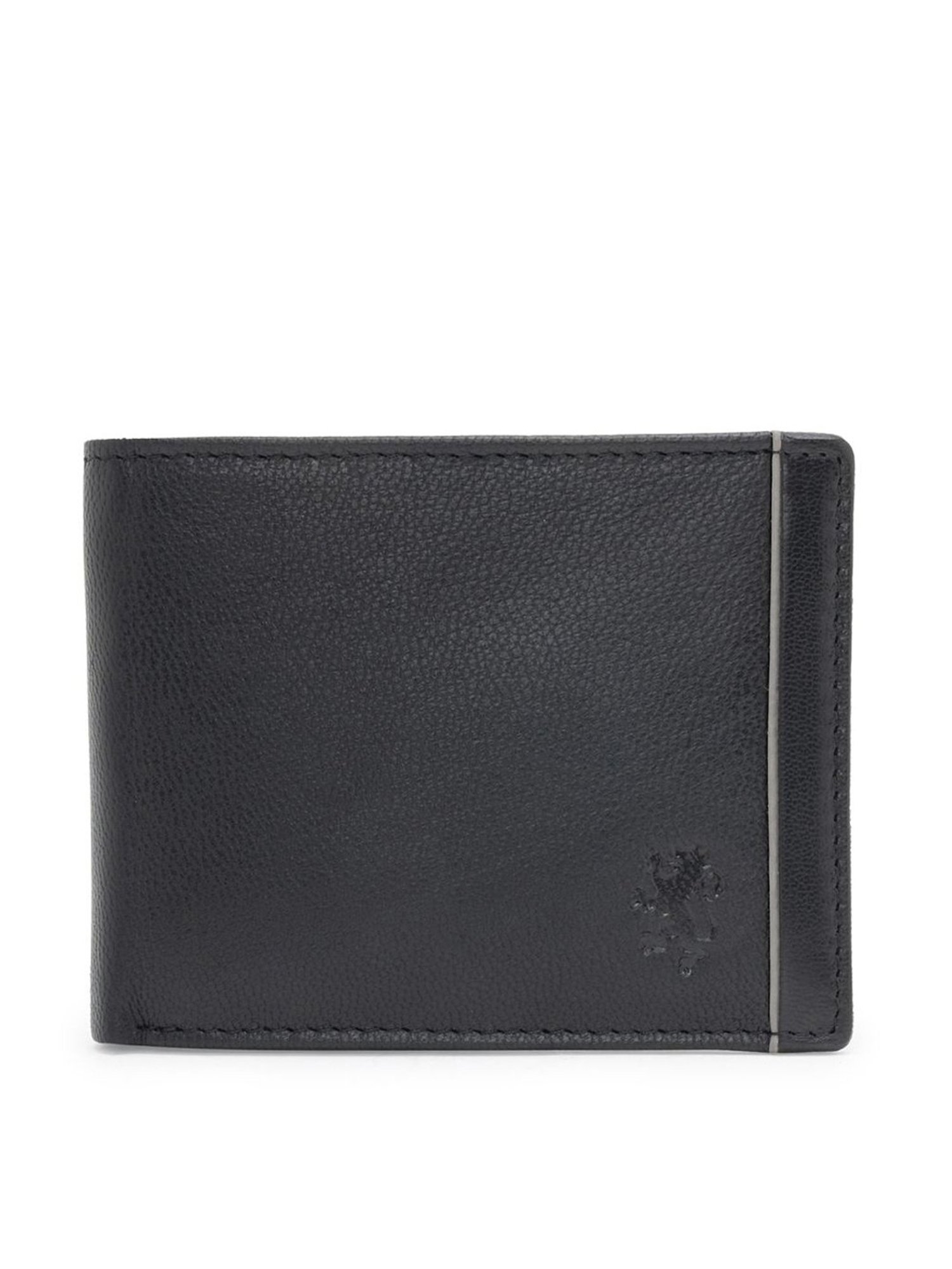 THE HOLISTIK Revival Black & Maroon Casual Leather Bi-Fold Wallet for Men