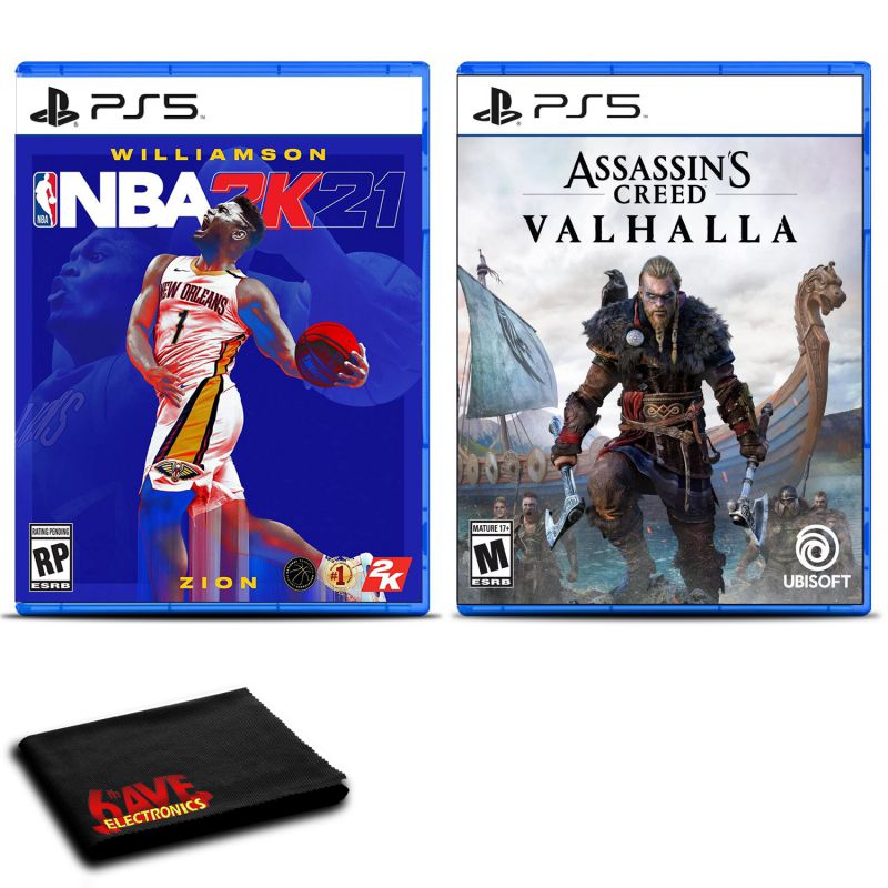 NBA 2K21 and Assassin&rsquo;s Creed Valhalla for PlayStation 5 - Two Game Bundle